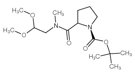 n-boc-d-proline (2,2-dimethoxy-ethyl)-methylamide Structure