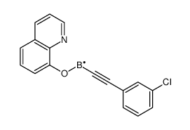 2-(3-chlorophenyl)ethynyl-quinolin-8-yloxyboron结构式