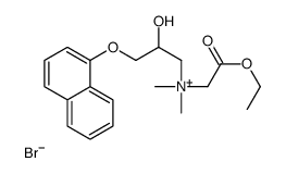 (2-ethoxy-2-oxoethyl)-(2-hydroxy-3-naphthalen-1-yloxypropyl)-dimethylazanium,bromide Structure