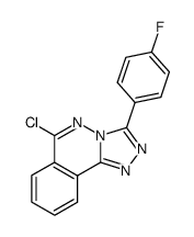 6-chloro-3-(4-fluorophenyl)-[1,2,4]triazolo[3,4-a]phthalazine结构式