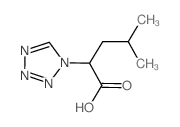 4-Methyl-2-tetrazol-1-yl-pentanoic acid结构式