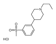 4-[3-(METHYLSULFONYL)PHENYL]-1-PROPYLPIPERIDINE, HYDROCHLORIDE Structure