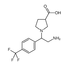 1-[2-AMINO-1-(4-TRIFLUOROMETHYL-PHENYL)-ETHYL]-PYRROLIDINE-3-CARBOXYLICACID picture