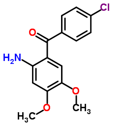 (2-AMINO-4,5-DIMETHOXY-PHENYL)-(4-CHLORO-PHENYL)-METHANONE structure