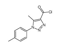 5-methyl-1-(4-methylphenyl)triazole-4-carbonyl chloride结构式