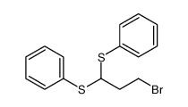 (3-bromo-1-phenylsulfanylpropyl)sulfanylbenzene Structure