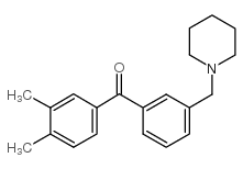 3,4-DIMETHYL-3'-PIPERIDINOMETHYL BENZOPHENONE图片