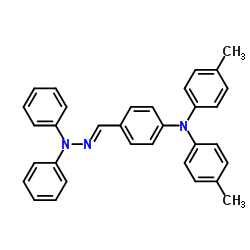 (E)-4-[Bis(4-methylphenyl)amino]benzaldehyde 2,2-diphenylhydrazone Structure