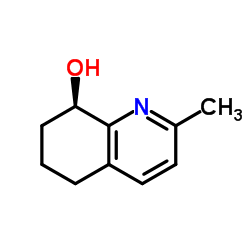 (8R)-2-Methyl-5,6,7,8-tetrahydro-8-quinolinol结构式