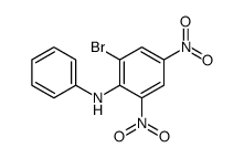 Benzenamine, 2-bromo-4,6-dinitro-N-phenyl-结构式