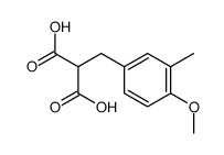 (4-Methoxy-3-methyl-benzyl)-malonsaeure Structure