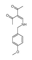 3-[[(4-methoxyphenyl)methylamino]methylidene]pentane-2,4-dione Structure