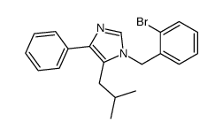 1-[(2-bromophenyl)methyl]-5-(2-methylpropyl)-4-phenylimidazole Structure