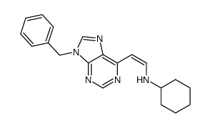 N-[2-(9-benzylpurin-6-yl)ethenyl]cyclohexanamine结构式