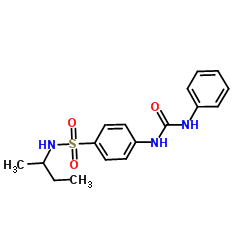 N-sec-Butyl-4-[(phenylcarbamoyl)amino]benzenesulfonamide Structure