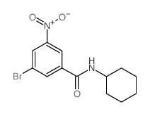 3-Bromo-N-cyclohexyl-5-nitrobenzamide structure