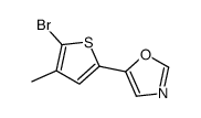 5-(5-bromo-4-methylthiophen-2-yl)-1,3-oxazole Structure