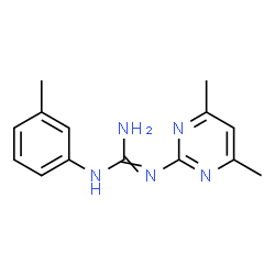 N-(4,6-Dimethylpyrimidin-2-yl)-N'-(3-methylphenyl)guanidine Structure