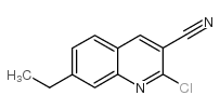 2-Chloro-7-ethylquinoline-3-carbonitrile结构式