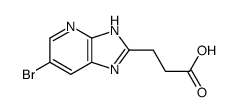 3-(6-bromo-1H-imidazo[4,5-b]pyridin-2-yl)propanoic acid Structure