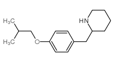 2-[[4-(2-methylpropoxy)phenyl]methyl]piperidine结构式