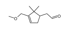 (3-methoxymethyl-2,2-dimethyl-cyclopent-3-enyl)-acetaldehyde Structure