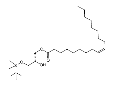 1-O-tert-butyldimethylsilyl-3-oleoyl-sn-glycerol结构式