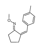 2-(4-methylbenzylidene)cyclopentanone O-methyloxime Structure