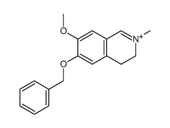 6-Benzyloxy-7-methoxy-2-methyl-3,4-dihydro-isoquinolinium结构式