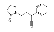 4-(2-Oxopyrrolidin-1-yl)-2-pyridin-2-ylbutanenitrile Structure