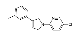 3-chloro-6-[3-(3-methylphenyl)-2 H -pyrrol-1(5 H)-yl]pyridazine结构式