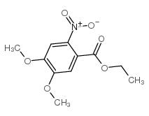 4,5-二甲氧基-2-硝基苯甲酸乙酯结构式