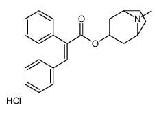 (8-methyl-8-azoniabicyclo[3.2.1]octan-3-yl) (E)-2,3-diphenylprop-2-enoate,chloride Structure