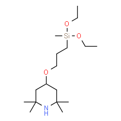 4-[3-(diethoxymethylsilylpropoxy)-2,2,6,6-tetramethyl]piperidine结构式