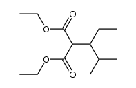 diethyl (1-ethyl-2-methyl-propyl)malonate结构式