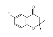 6-氟-2,3-二氢-2,2-二甲基色烯-4-酮结构式