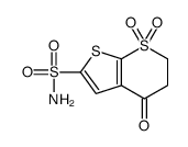 5,6-DIHYDRO-4-OXO-4H-THIENO[2,3-B]THIINE-2-SULFONAMIDE 7,7-DIOXIDE结构式