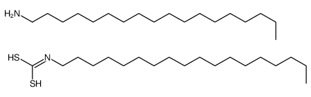 octadecan-1-amine,octadecylcarbamodithioic acid Structure