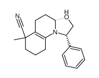 (S)-6-Methyl-1-phenyl-1,2,4,5,6,7,8,9-octahydro-3aH-oxazolo[3,2-a]quinoline-6-carbonitrile Structure