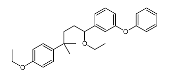 1-ethoxy-4-[5-ethoxy-2-methyl-5-(3-phenoxyphenyl)pentan-2-yl]benzene结构式