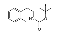 N-(tert-butoxycarbonyl)-o-iodophenethylamine Structure