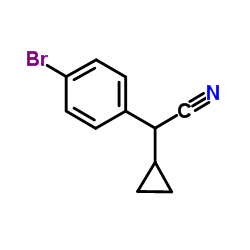 (4-Bromophenyl)(cyclopropyl)acetonitrile结构式