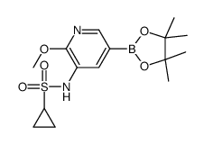 N-(2-Methoxy-5-(4,4,5,5-tetramethyl-1,3,2-dioxaborolan-2-yl)pyridin-3-yl)cyclopropanesulfonamide picture