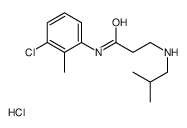 N-(3-chloro-2-methylphenyl)-3-(2-methylpropylamino)propanamide,hydrochloride Structure