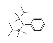 1,3-Diisopropyl-1,1,3,3-tetramethyl-2-phenyl-disilazane结构式