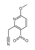 2-cyanomethyl-3-nitro-6-methoxy pyridine Structure