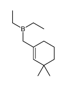 (3,3-dimethylcyclohexen-1-yl)methyl-diethylborane Structure