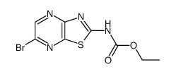 (6-溴噻唑并[4,5-b]吡嗪-2-基)氨基甲酸乙酯结构式