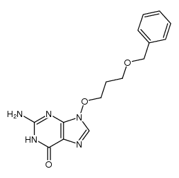 9-(3-benzyloxypropoxy)guanine结构式