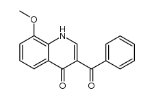 3-benzoyl-8-methoxy-4(1H)-quinolone Structure